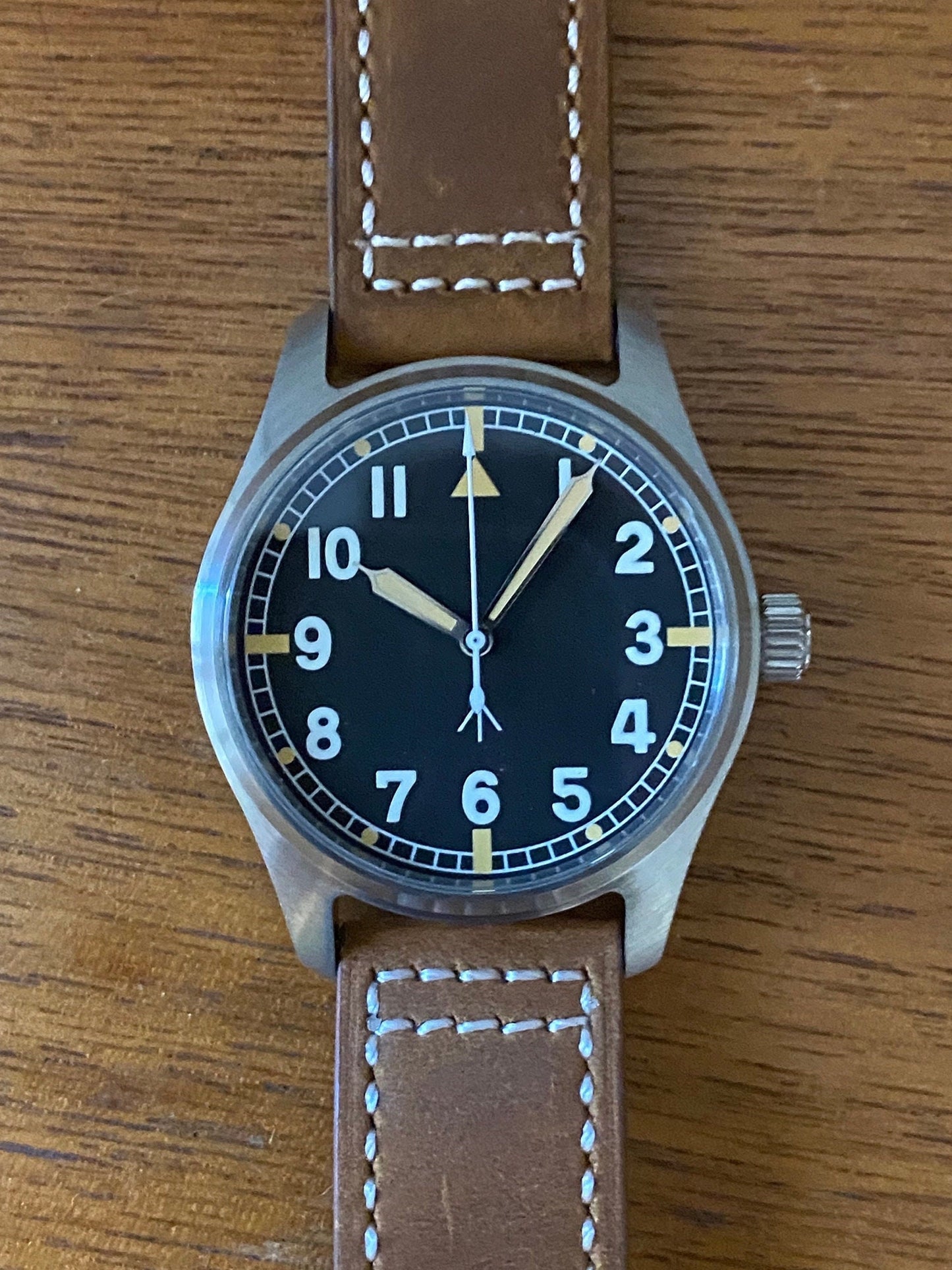 40mm Automatic Flieger Pilots Watch style 2 - gift graduation men’s sport water leather mechanical glow lume gift first