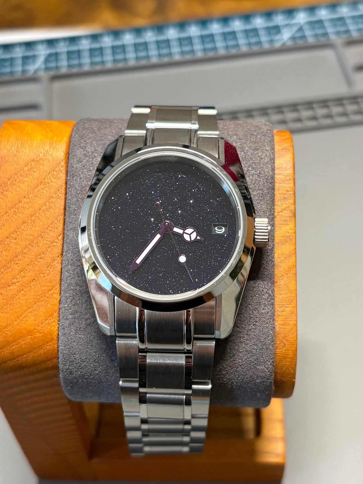 36mm Starry Night Stone Dial — Stainless Steel Automatic