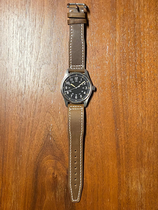 40mm Automatic Flieger Pilots Watch - style A - gift graduation men’s sport water leather mechanical glow lume gift first