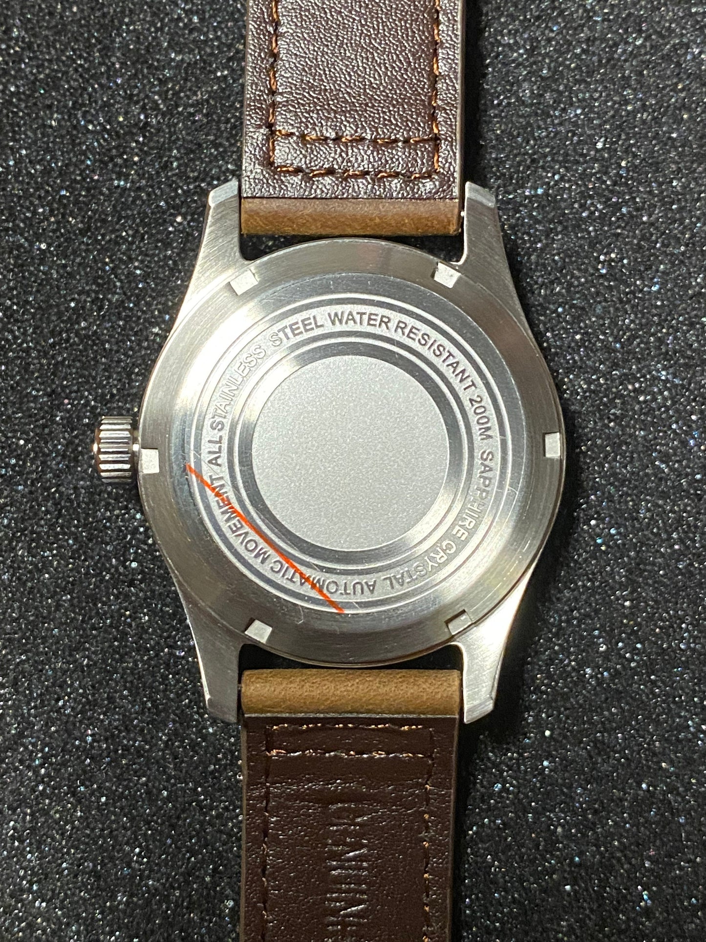 40mm Automatic Flieger Pilots Watch - style A - gift graduation men’s sport water leather mechanical glow lume gift first