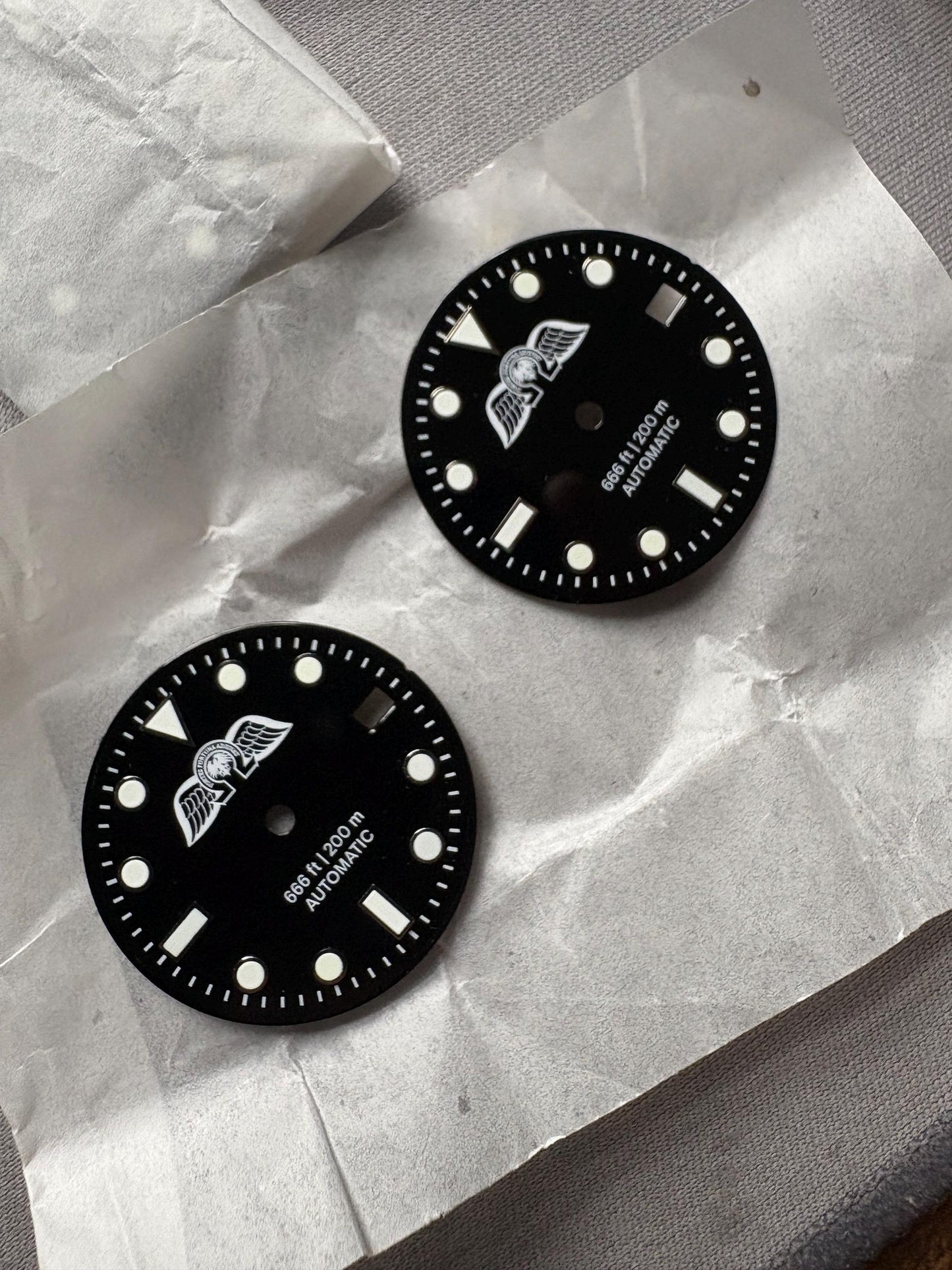 Custom dial - message first