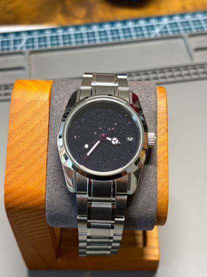 36mm Starry Night Stone Dial — Stainless Steel Automatic