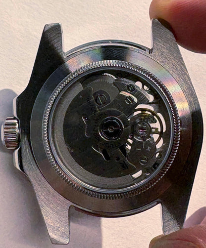 Skeleton Diver 40mm — Turquoise Bezel, Display Caseback
