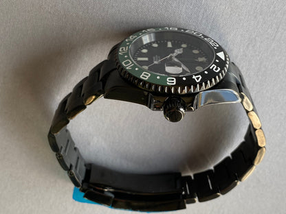 GMT 40mm — Black PVD, Green & Black Ceramic Bezel