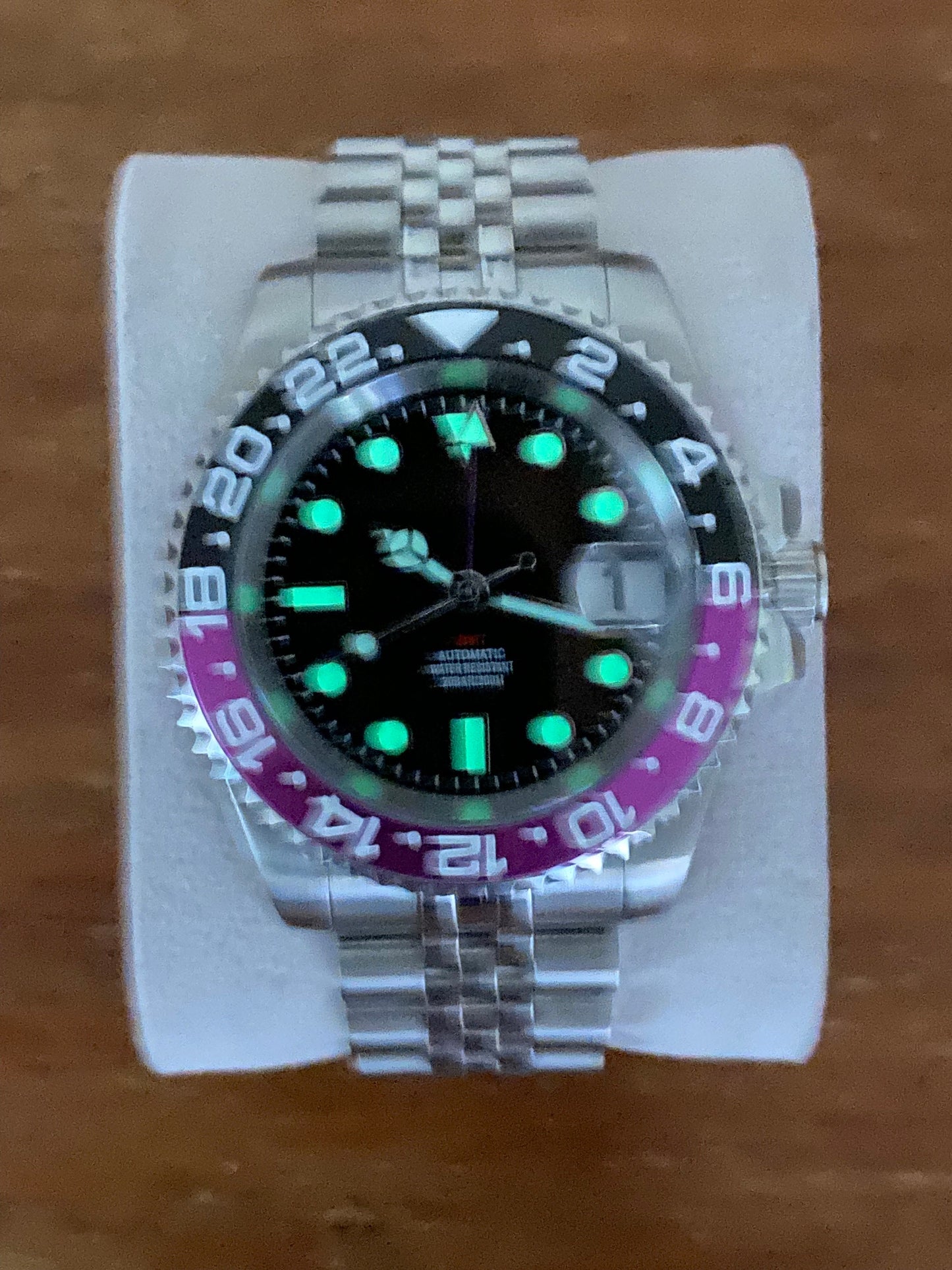 GMT 40mm — Purple Dial & Bezel, Jubilee or Oyster Bracelet