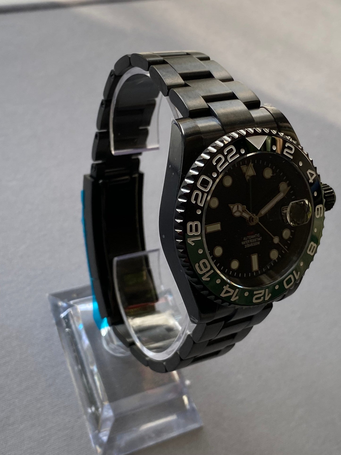 GMT 40mm — Black PVD, Green & Black Ceramic Bezel