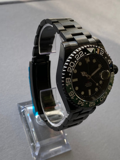 GMT 40mm — Black PVD, Green & Black Ceramic Bezel