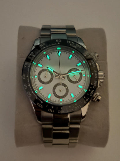 Panda Chronograph 40mm — Stainless Steel Sports Watch