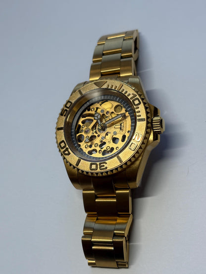 40mm Gold Skeleton Diver — Display Caseback, 1 of 1