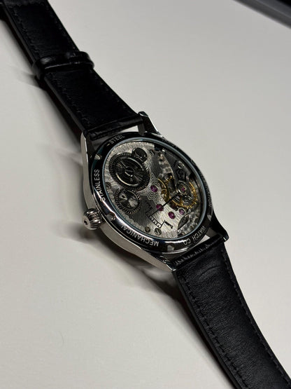 44mm Gentleman's Dress Watch — Hand Winding, Display Caseback