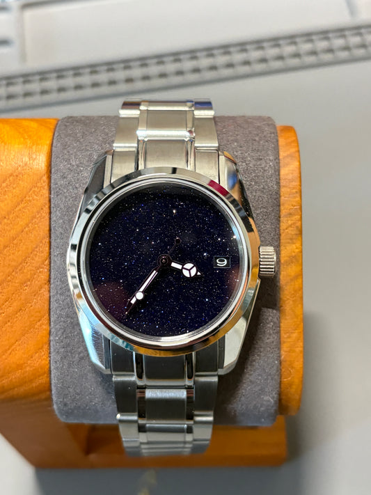 36mm Starry Night Stone Dial — Stainless Steel Automatic