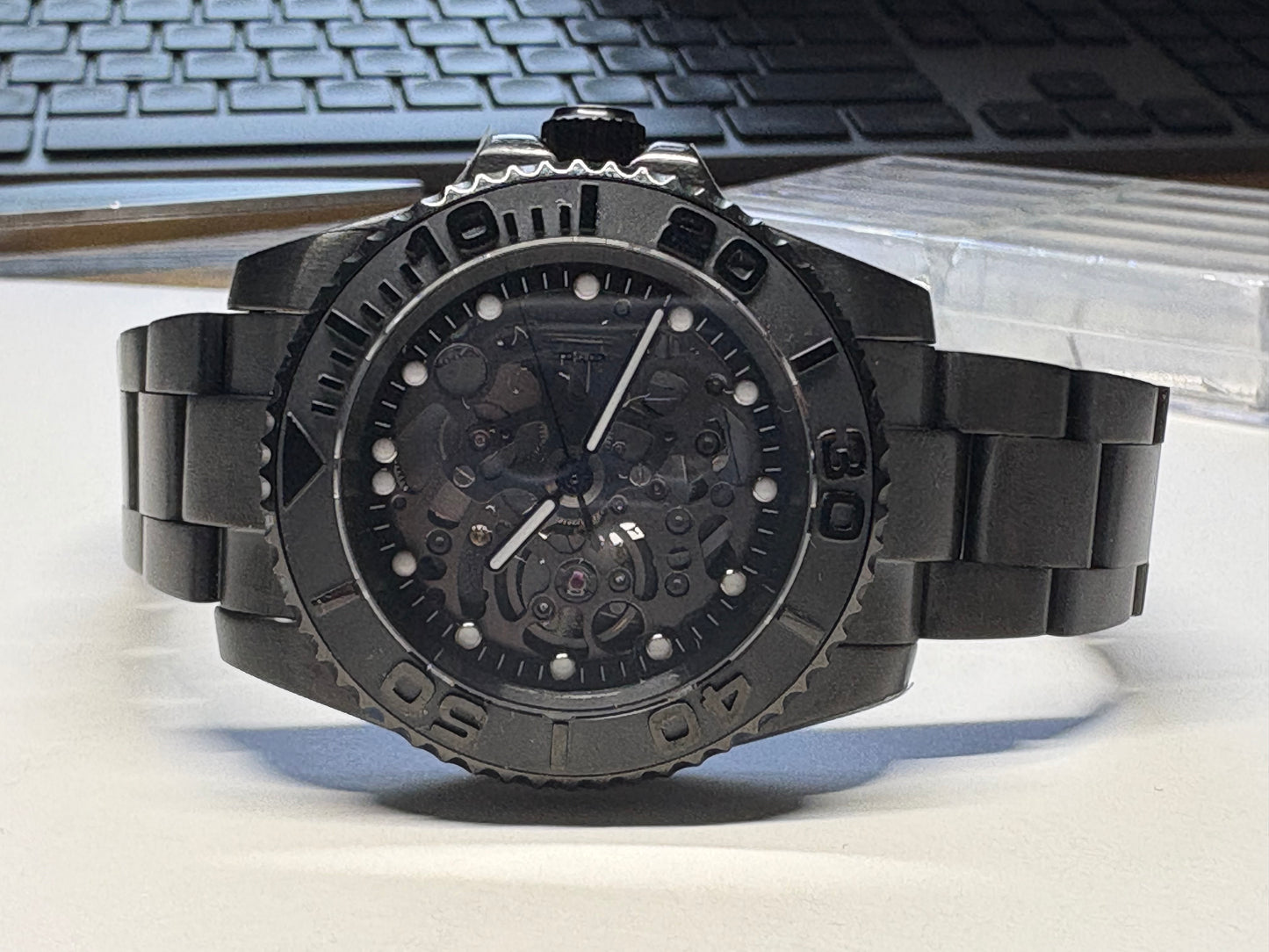 40mm Black PVD Skeleton Diver — Automatic