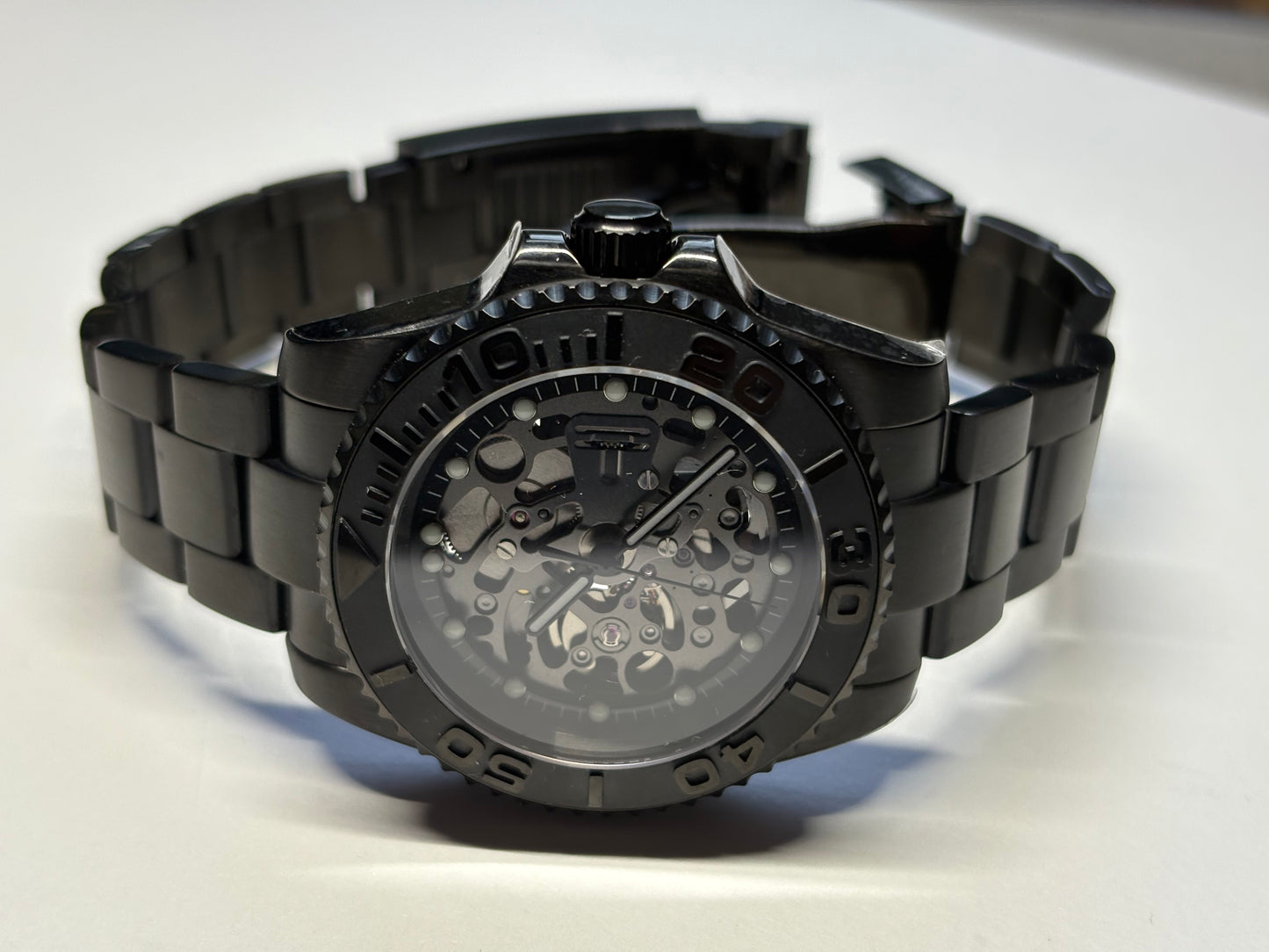 40mm Black PVD Skeleton Diver — Automatic