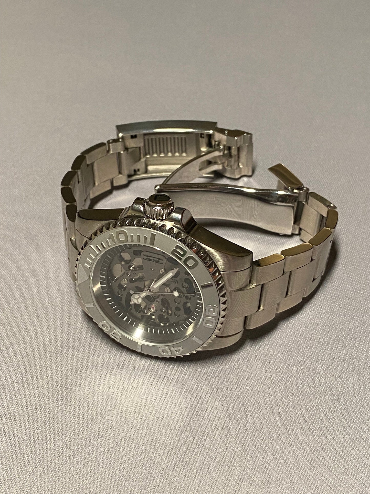 Skeleton Diver 40mm - Display (See-Through) caseback - automatic NH72a movement - birthday gift graduation wedding holiday Christmas