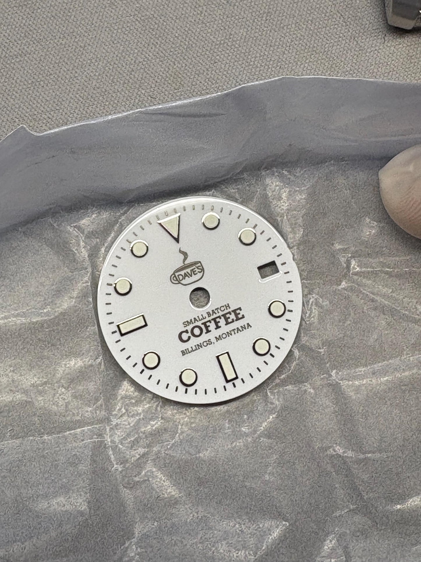 Custom dial - message first