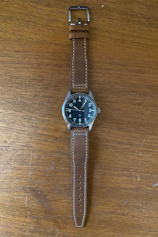 40mm Automatic Flieger Pilots Watch style 2 - gift graduation men’s sport water leather mechanical glow lume gift first