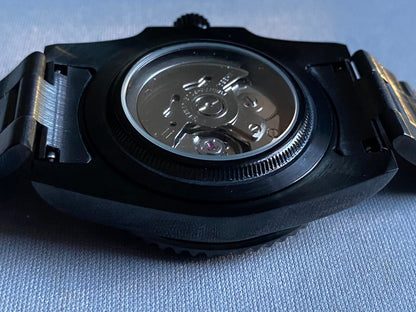 40MM PVD Submarine Divemaster Automatic mechanical NH34 - chose your bezel - White Dial - Smurf - Starbucks - Sub dive -