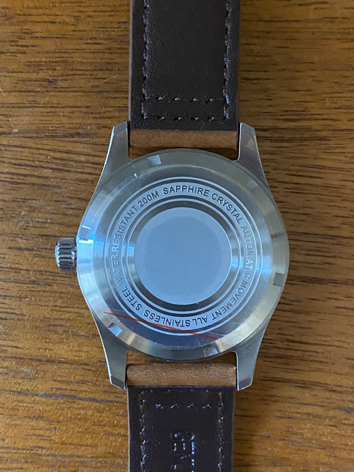 40mm Automatic Flieger Pilots Watch style 2 - gift graduation men’s sport water leather mechanical glow lume gift first