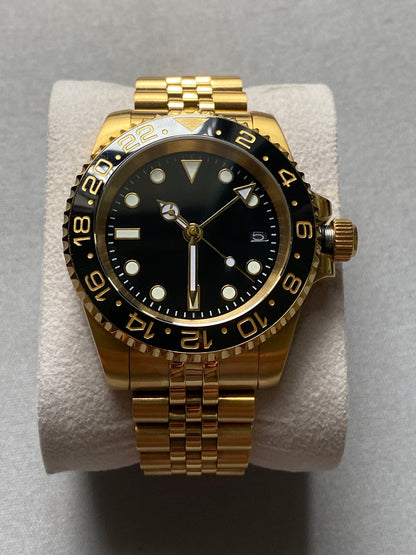GMT 40mm — Gold Case, Blue Ceramic Bezel, Lume Dial