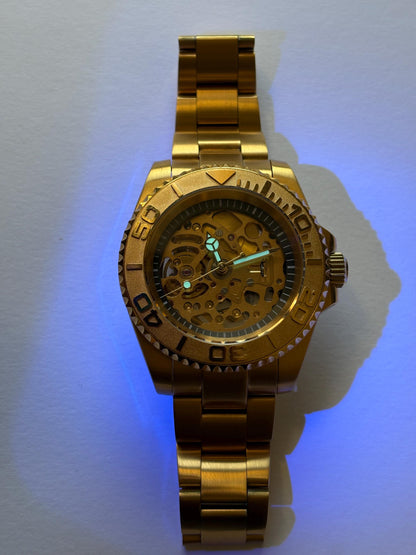 40mm Gold Skeleton Diver — Display Caseback, 1 of 1